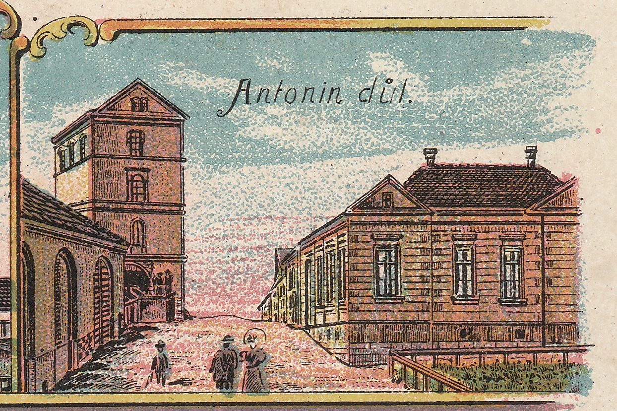 Výřez z pohlednice 1903