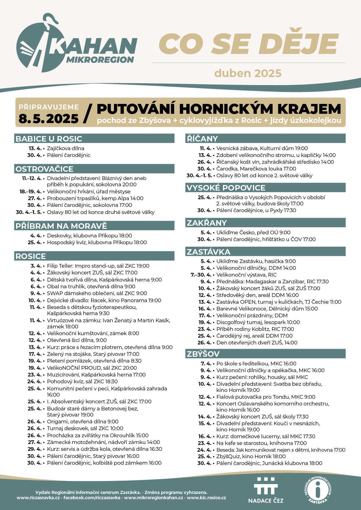  RIC Zastavka Kulturni prehled MR Kahan duben 2025 A3 03 2025 1.1 WEB