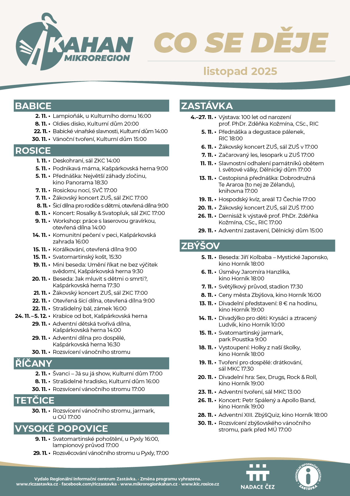 RIC Zastavka Kulturni prehled MR Kahan listopad 2025 A3 10 2025 1.0 WEB